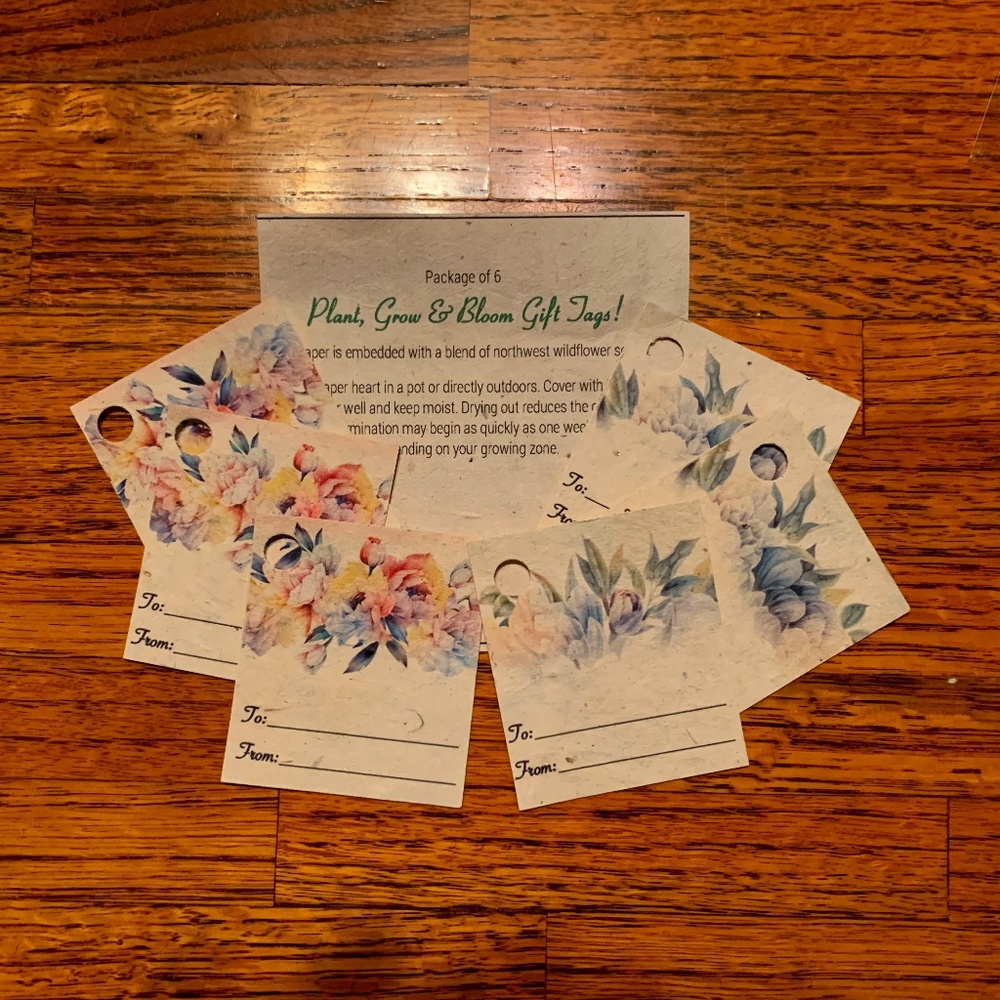 Unique Plantable Wildflower Gift Tags